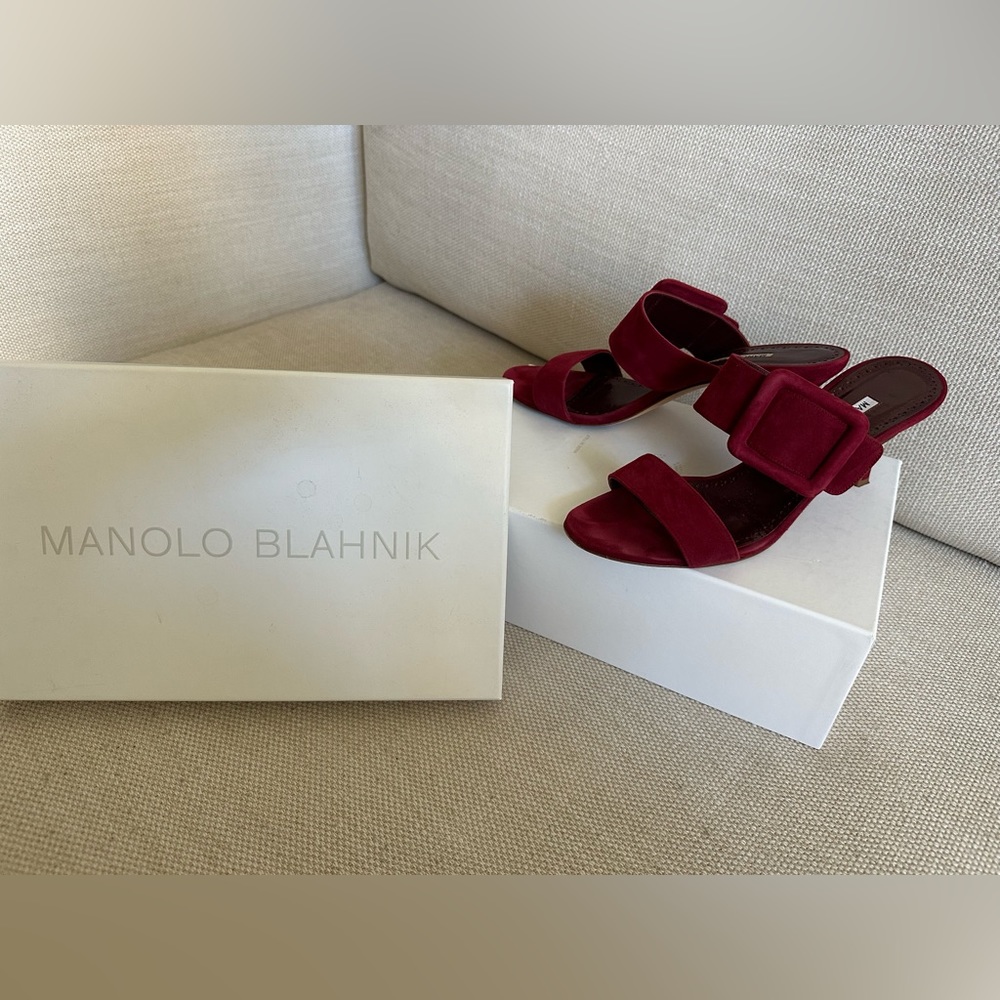 Manolo Blahnik Gable Suede Dred